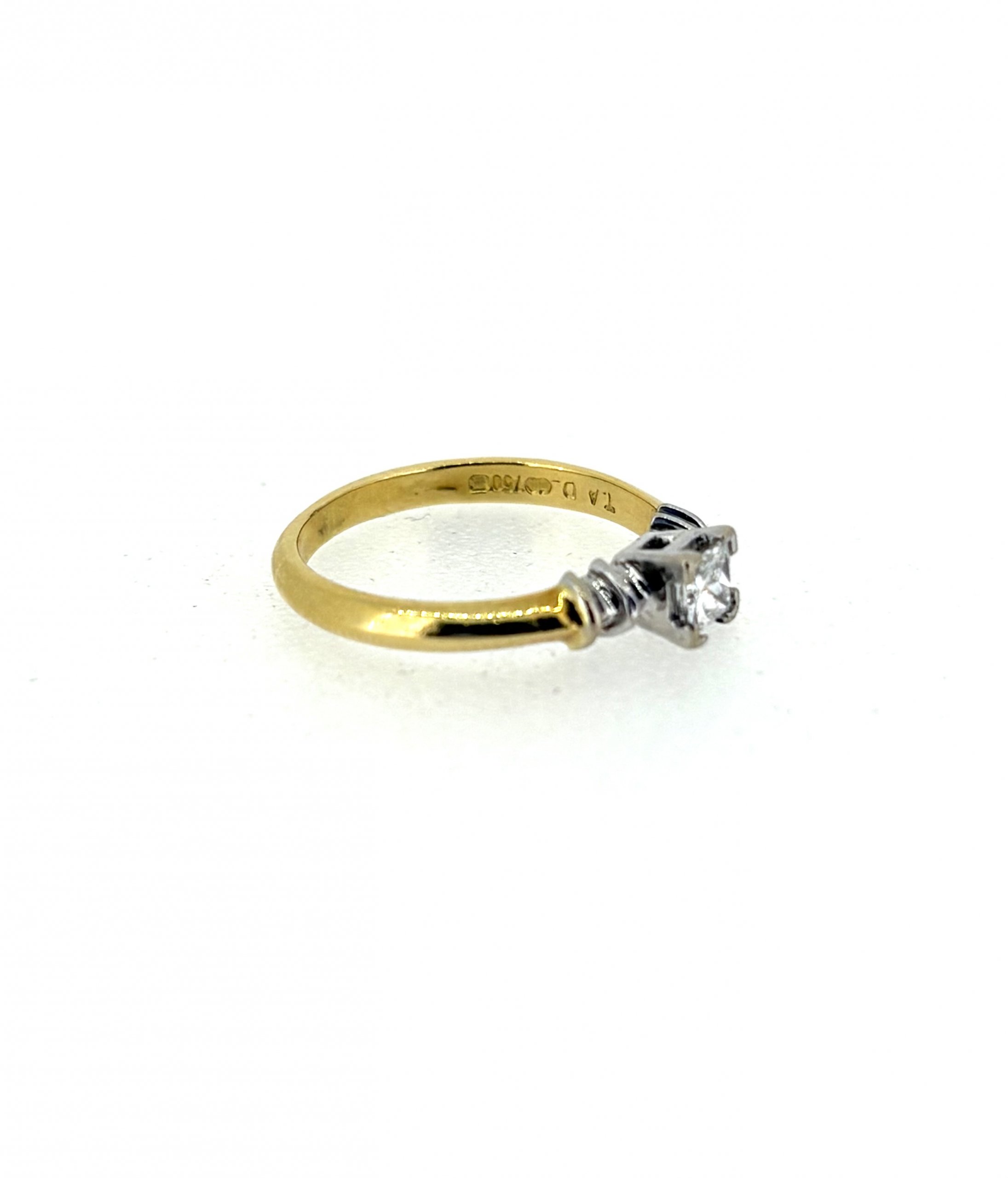 18ct Yellow Gold & 0.25ct Diamond Ring - Image 3