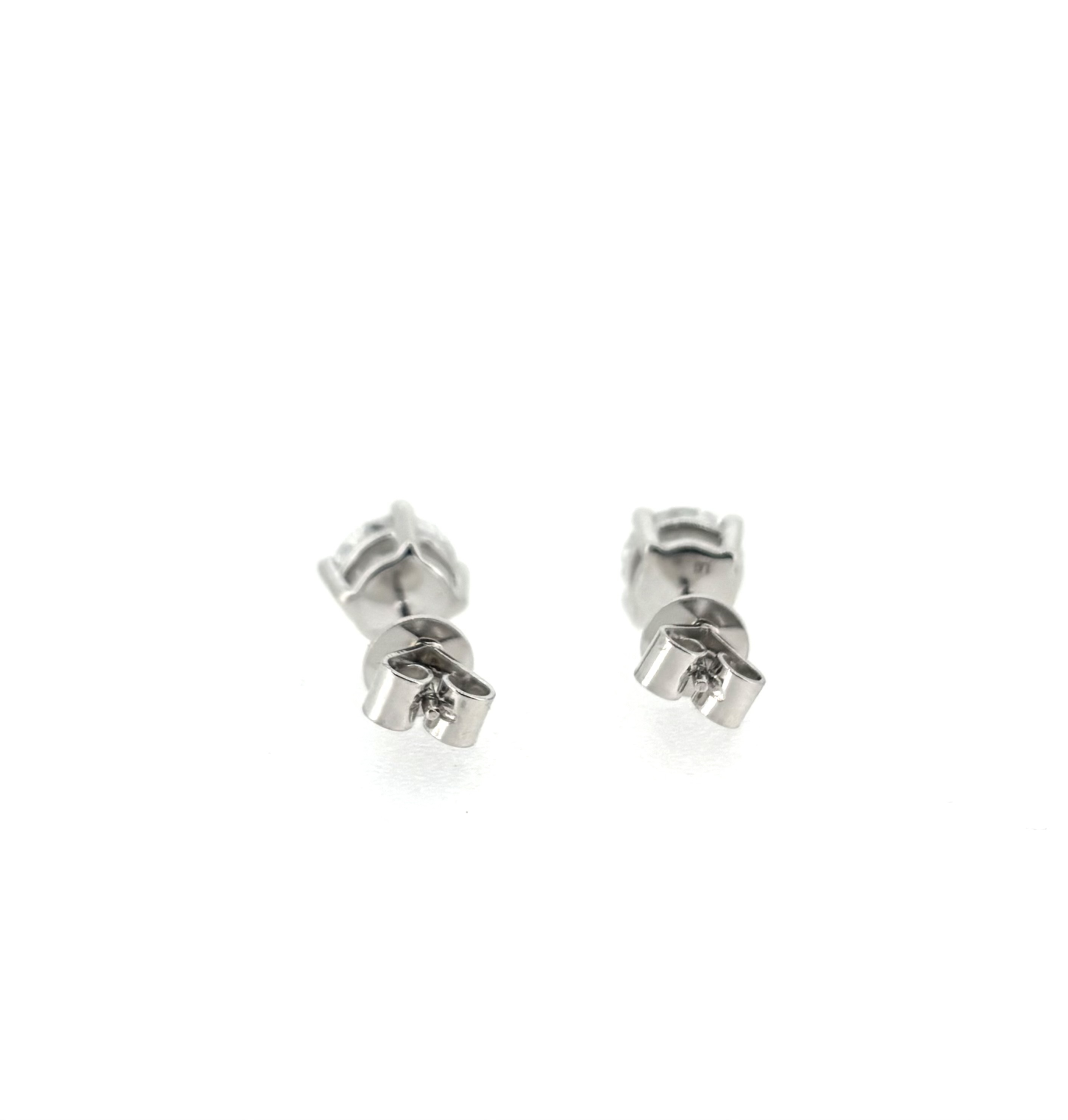 Platinum & 2.36ct Lab Grown Diamond stud earrings - Image 4